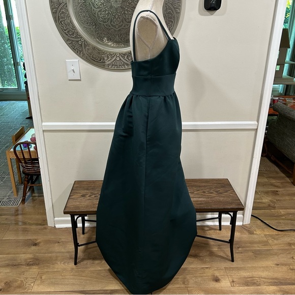 Amsale dark green formal dress - Size 8 - Picture 8 of 13